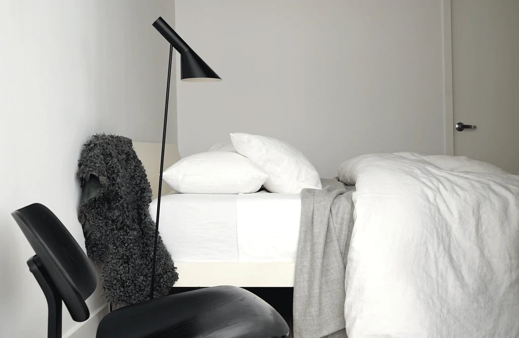 New York-Designed 55% Linen 45% Cotton Soft Flat Sheet