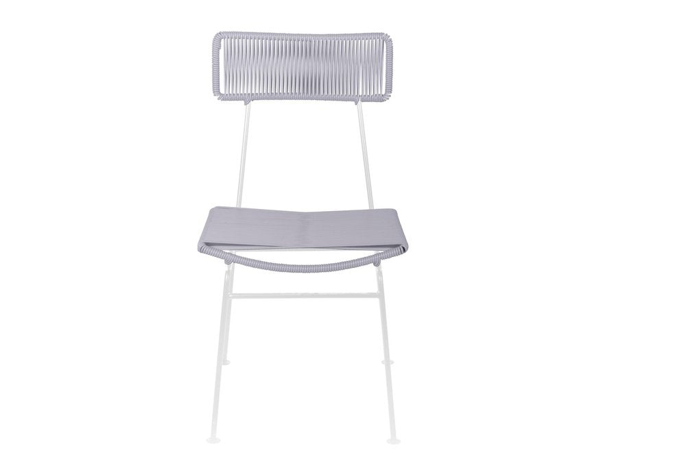 Innit's Charming White-Frame Hapi Indoor/Outdoor Dining Chair