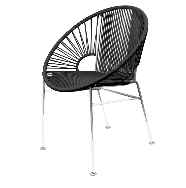 Modern Innit Concha Dining and Café Chair with Chrome Frame