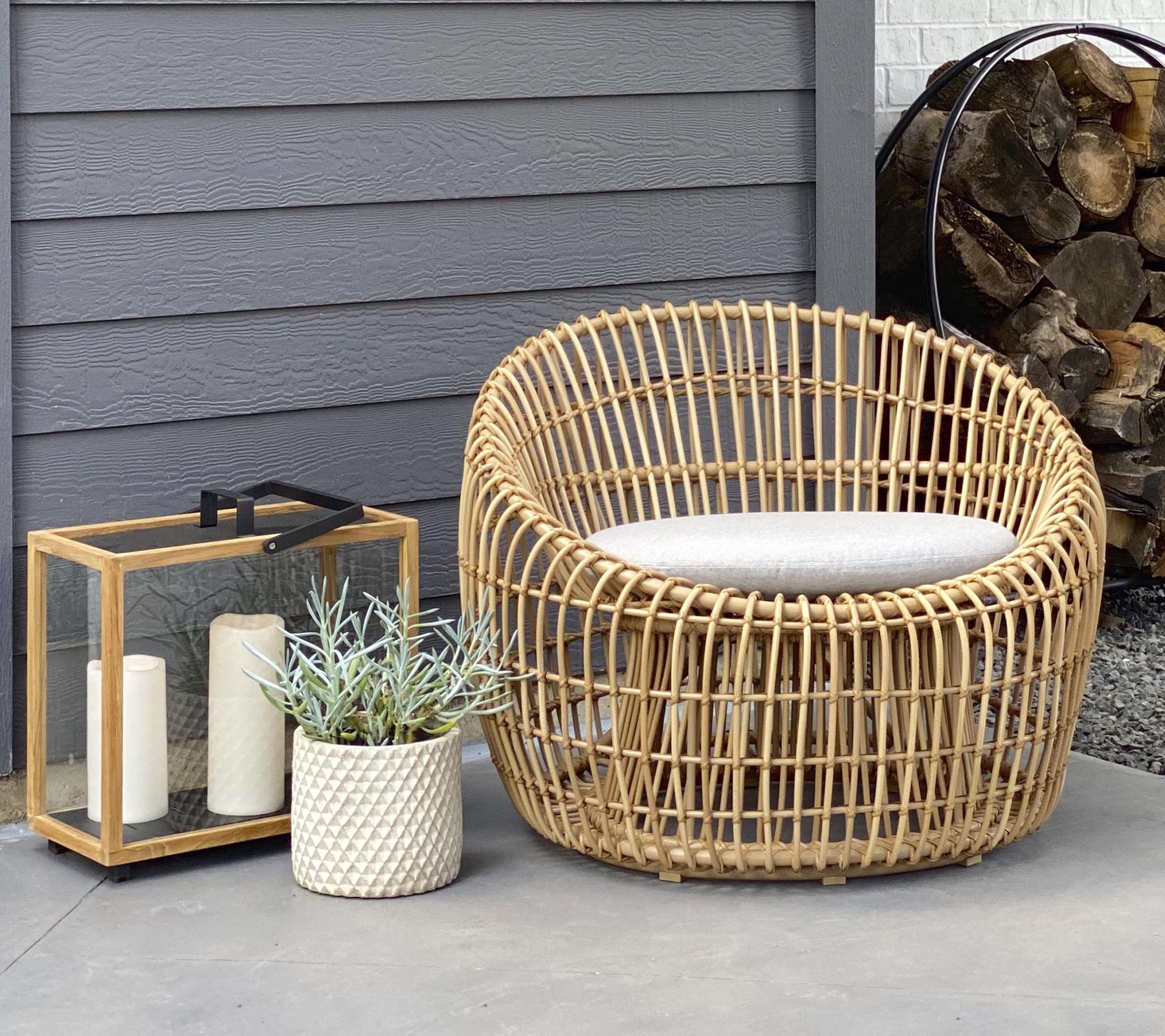 Cane-line Durable Nest Round Chair with Classic Danish Design