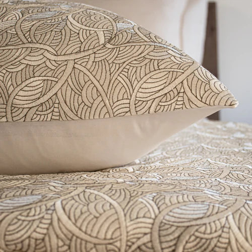 Ann Gish La Sirene 24' X 24' Luxury Cotton Pillow with Zip Closure