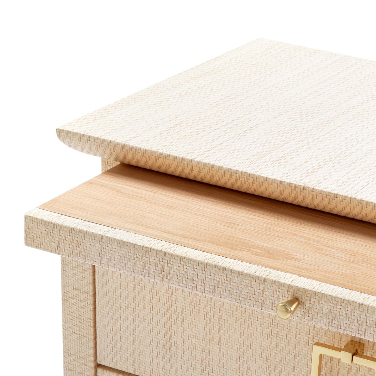 Villa & House Elina Luxury 3-Drawer Side Table with Pull-Out Tray