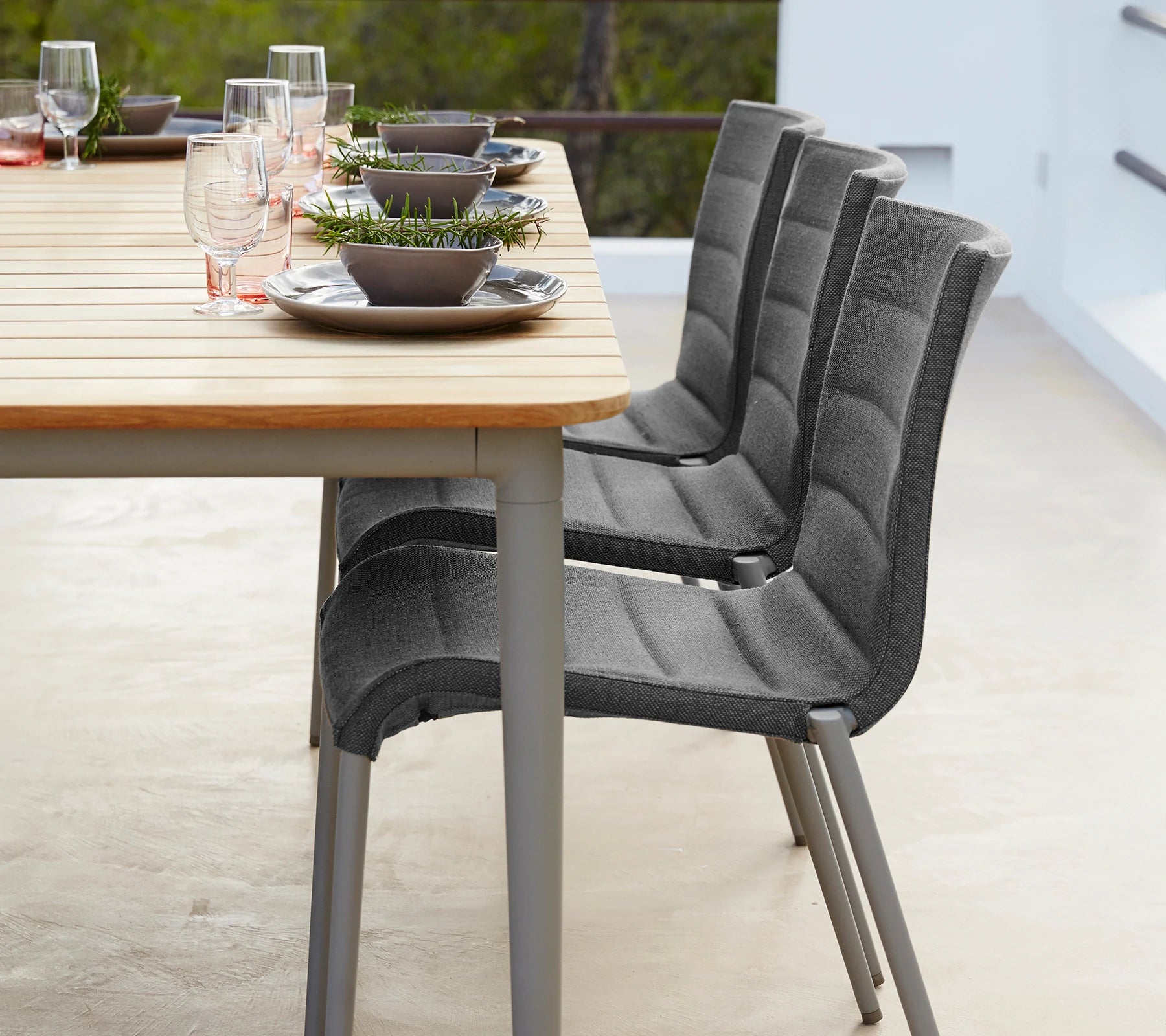 Durable and Stackable Cane - line Core Outdoor Chair
