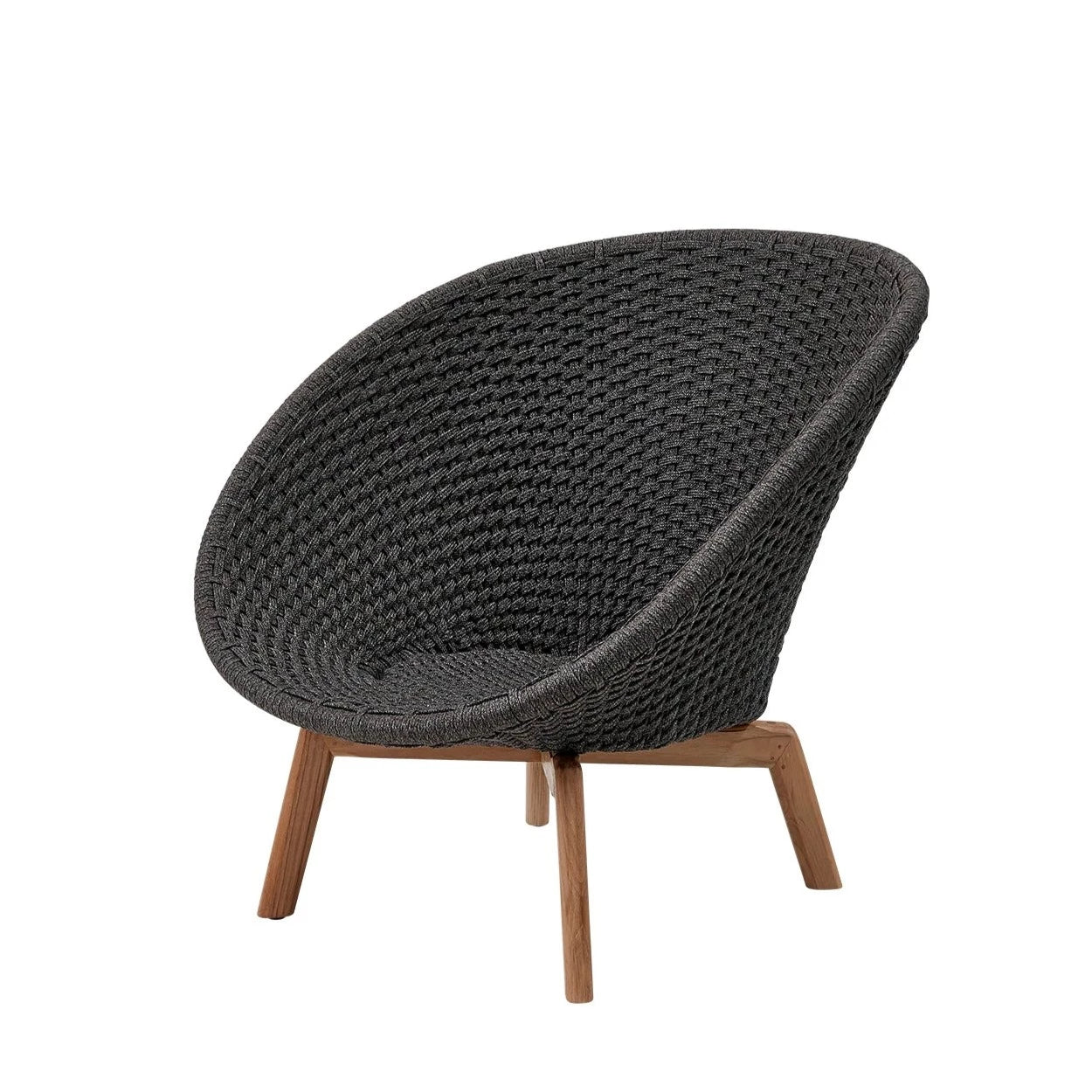 Cane-line Outdoor Peacock Lounge Chair Crafted with Soft Rope