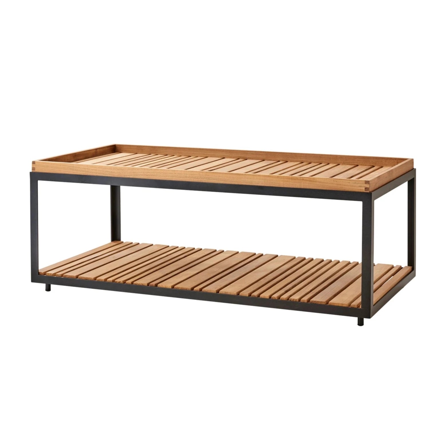 Cane-line Rectangular Level Coffee Table Base with Elegant Design