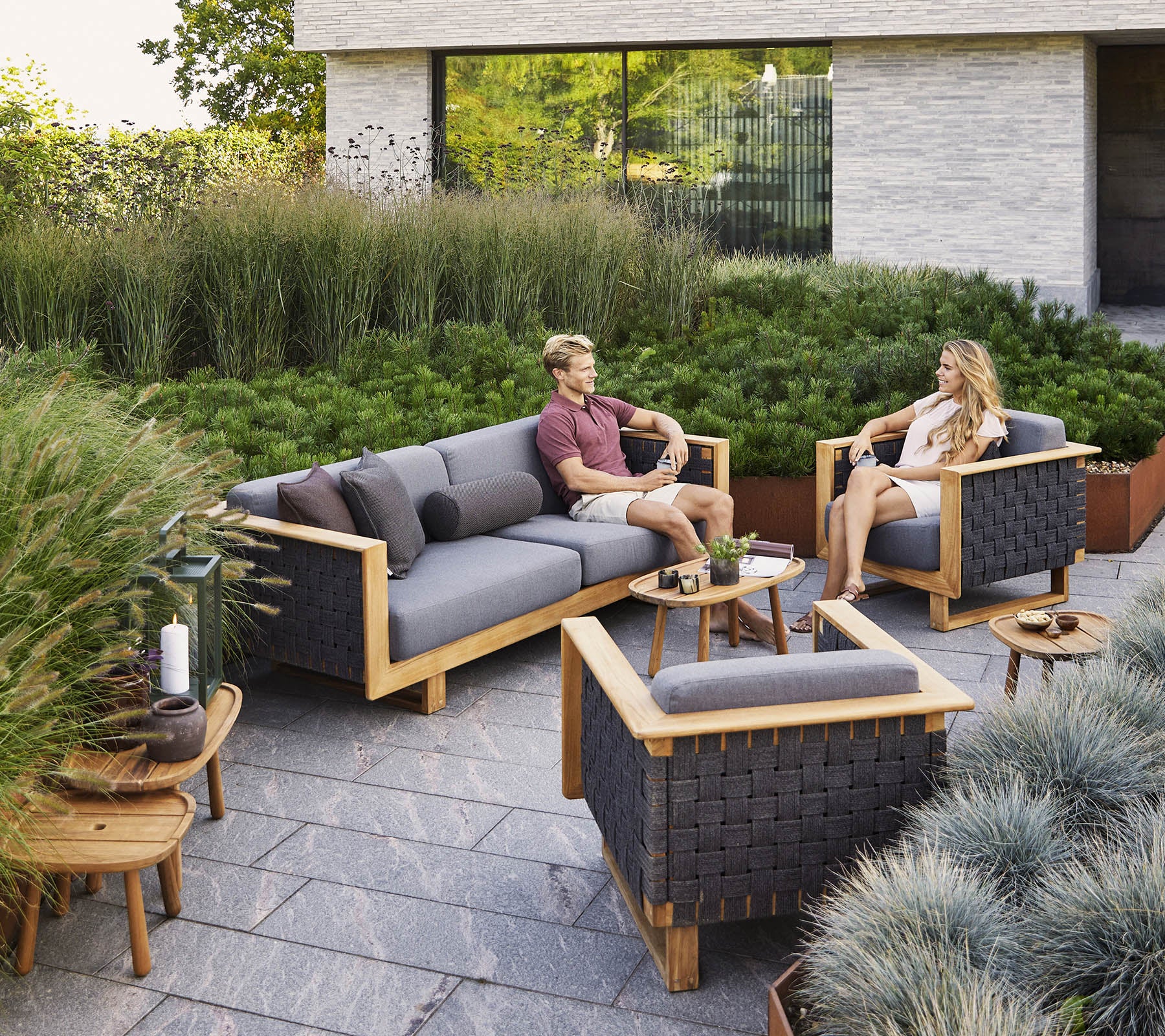 Cane-line Angle Exquisite Outdoor Teak Lounge Chair