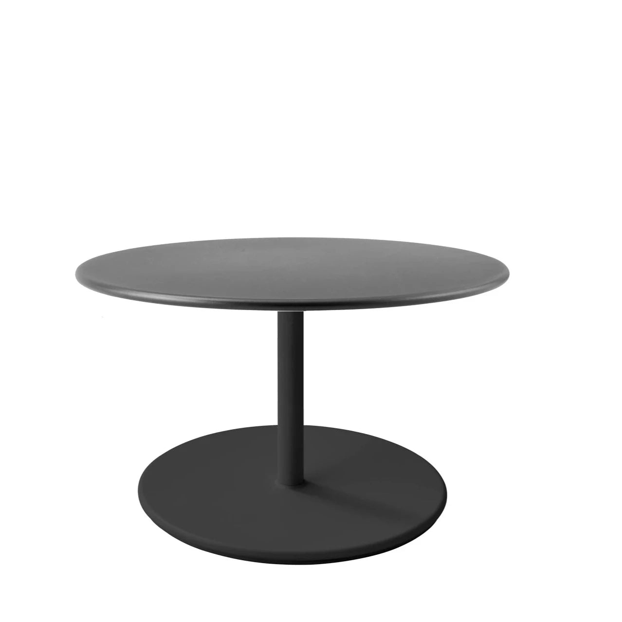 Large Base Round 80cm Cane-line Go Outdoor Coffee Table for Stylish Lounges
