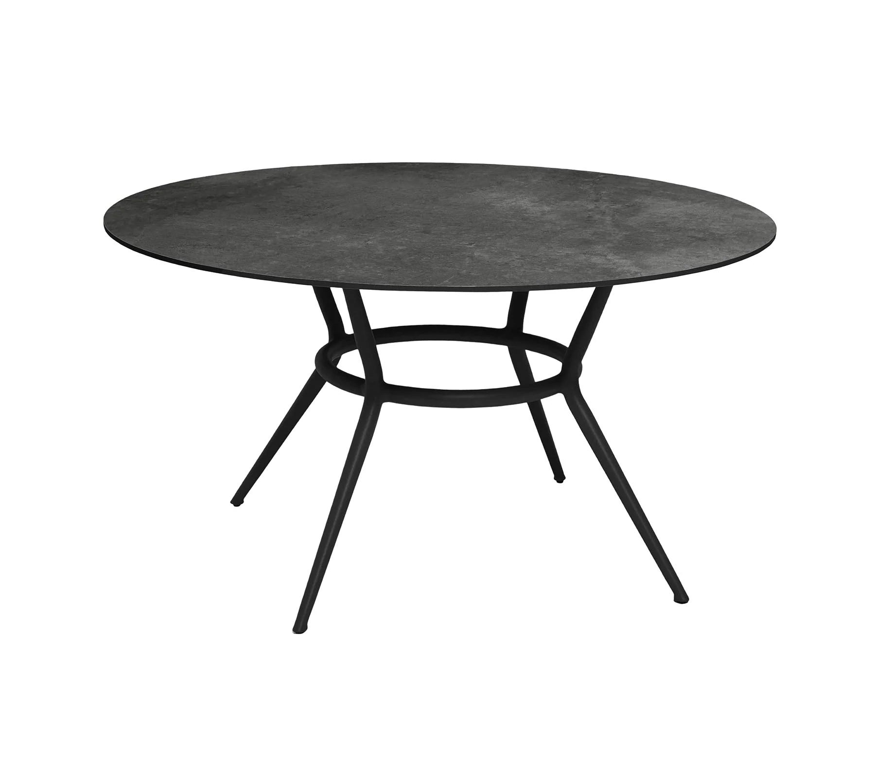 Cane-line Elegant Round Joy Dining Table with Aluminum Base
