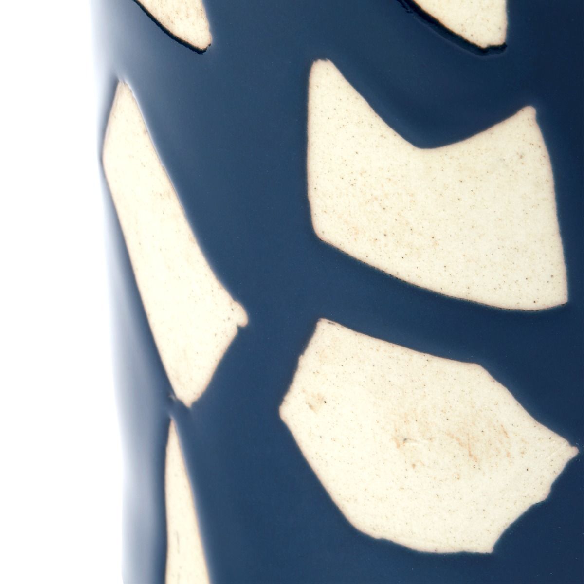 Villa & House Exquisite Taylor Vase with Abstract Blue - White Pattern