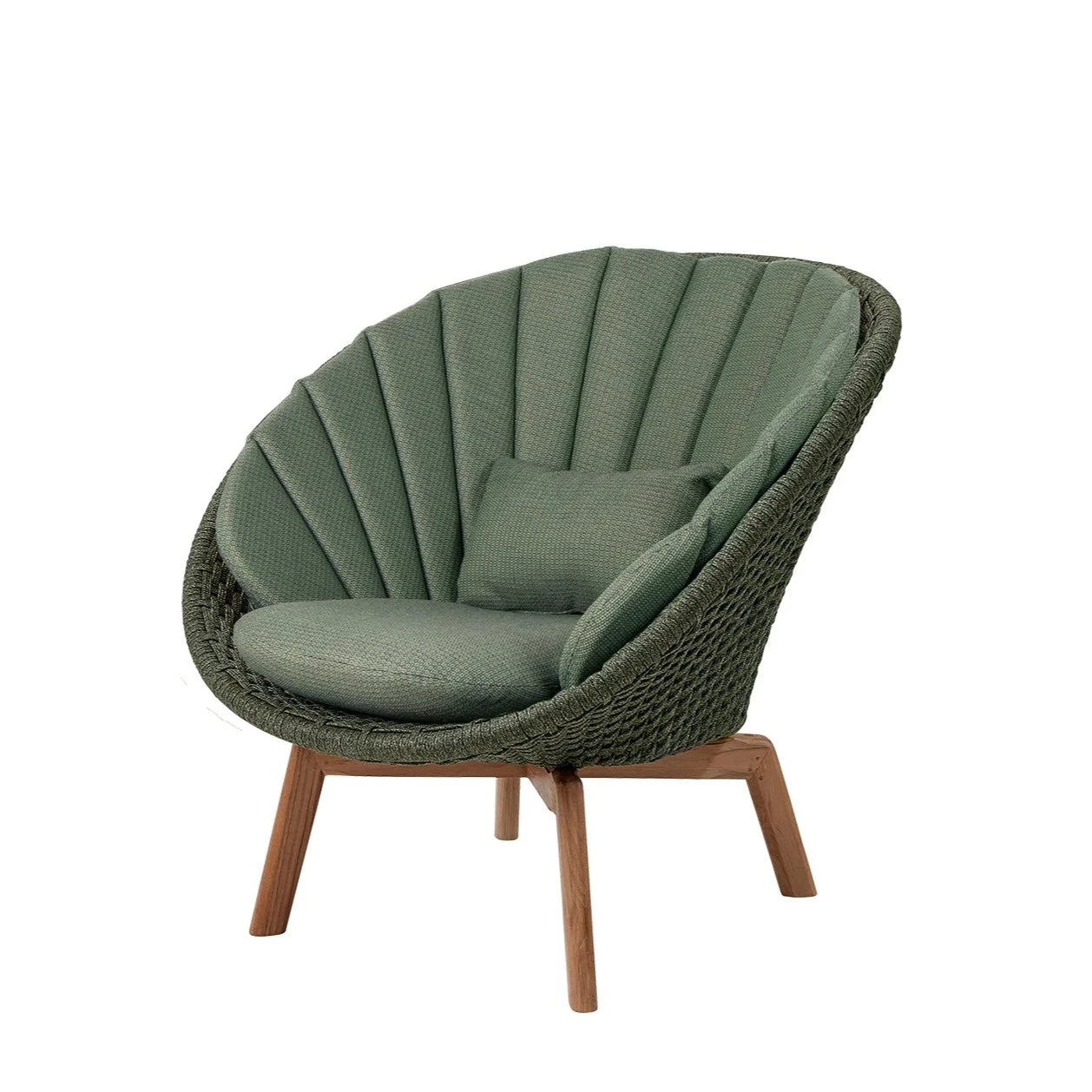Cane-line Outdoor Peacock Lounge Chair Crafted with Soft Rope