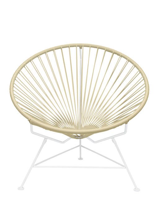 Stylish and Durable Innit Lounge Chair with White Powder - Coated Steel Frame