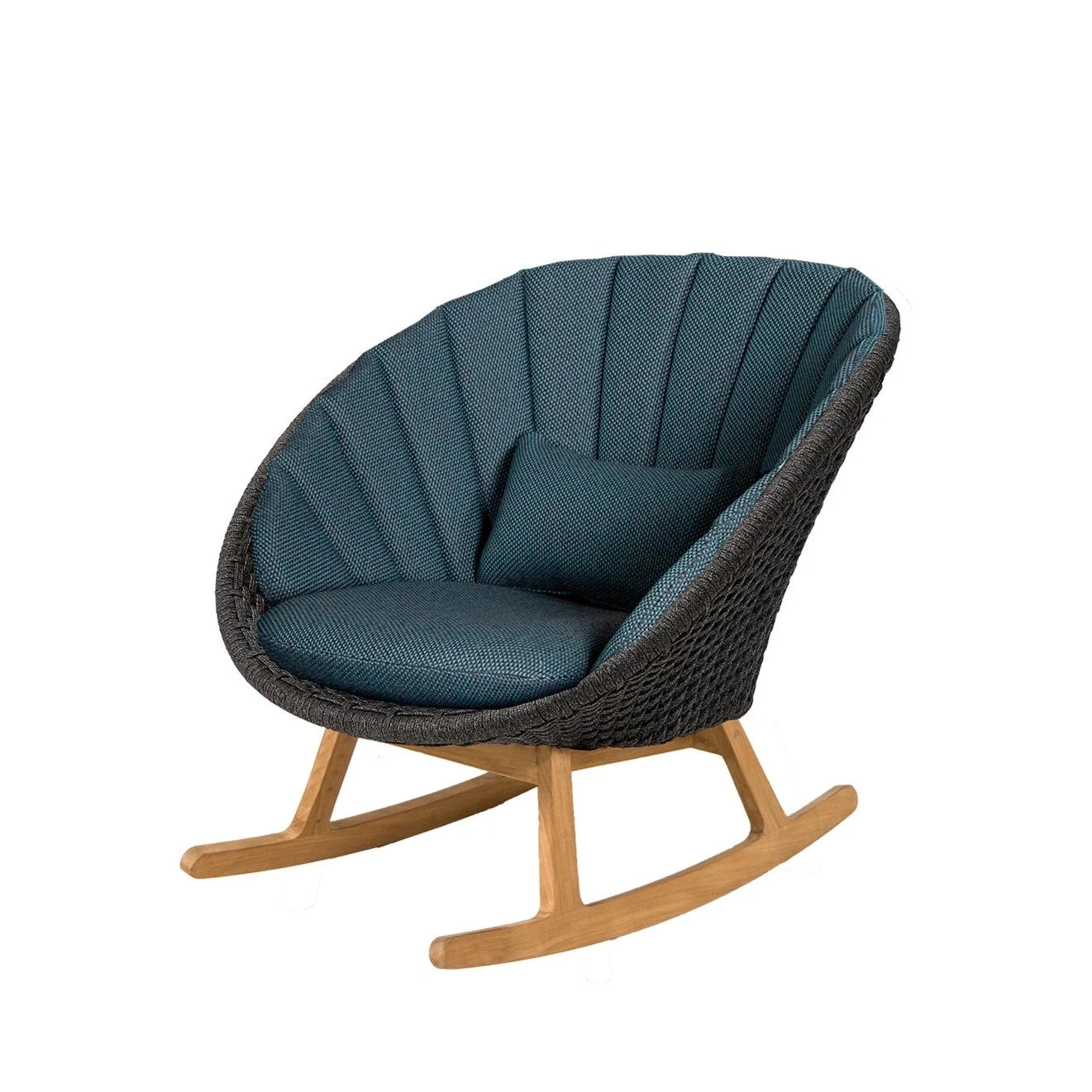 Cane-line Brand Peacock-Style Outdoor Rocking Chair for Relaxation
