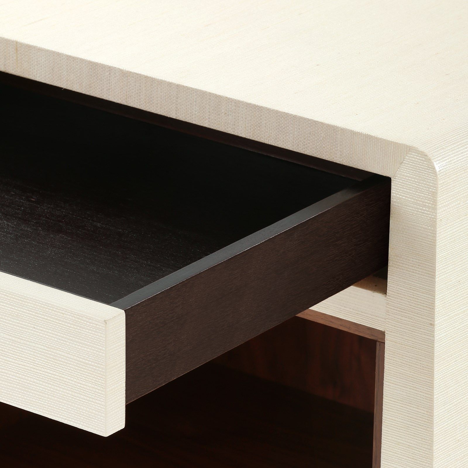 Villa & House Ming Flax Brown 2-Drawer Side Table with Elegant Design