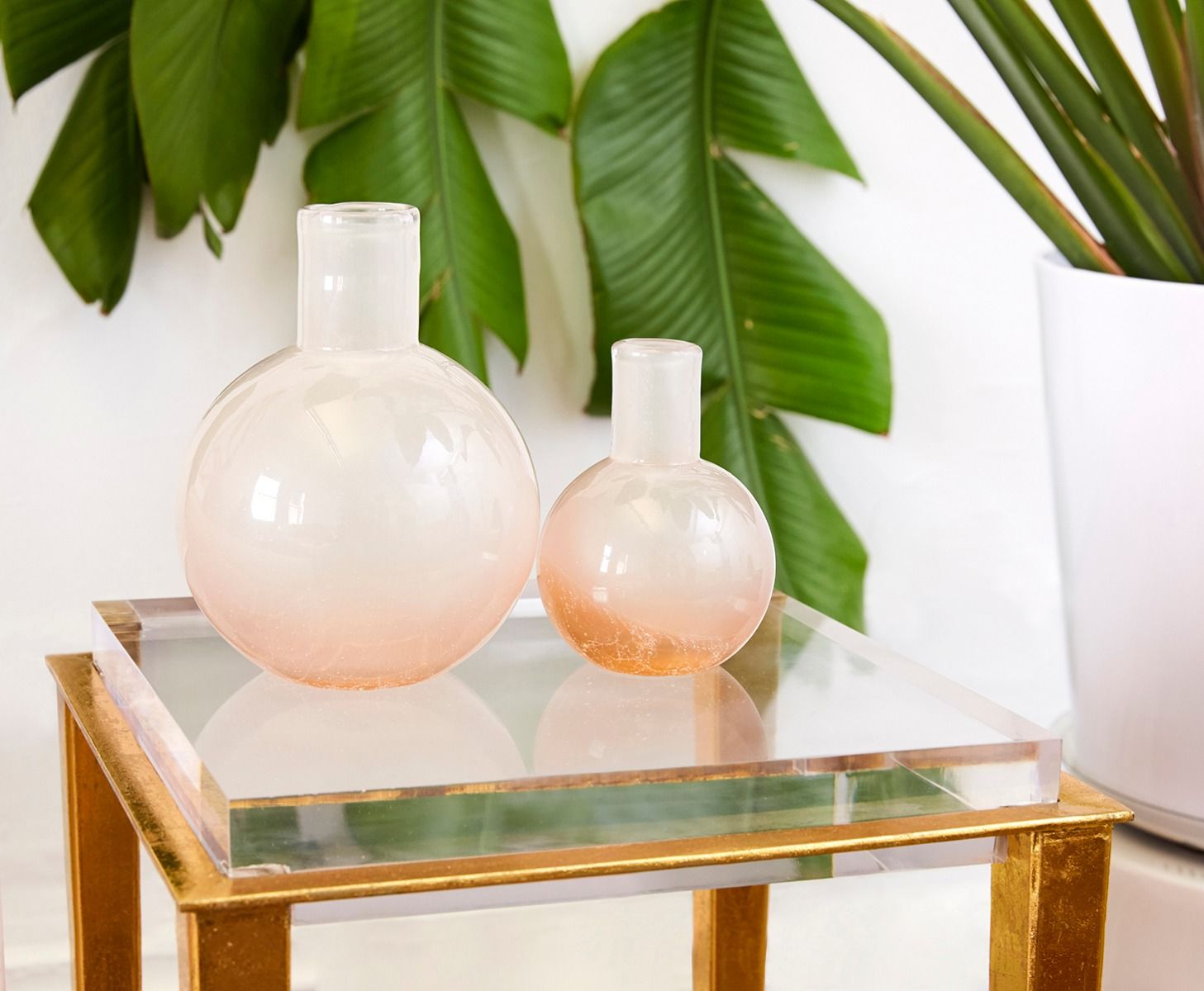 Villa & House Giorgio Hand - Blown Glass Decorative Vase, Available in Small and Large Sizes