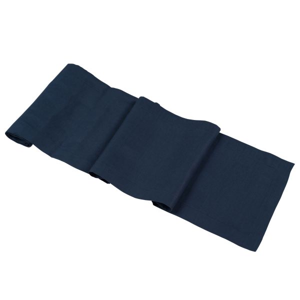 Huddleson Contemporary Luxury Italian Linen Table Runner for Elegant Dining