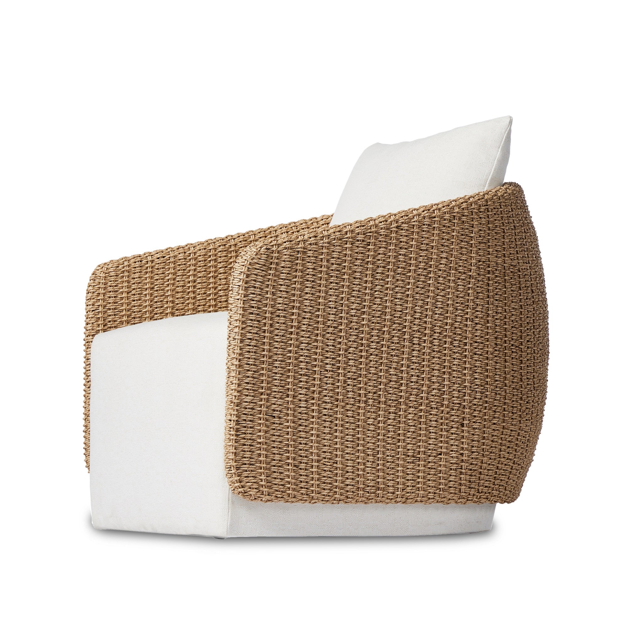 Four Hands Maven Luxury Outdoor Swivel Chair with Zero - Waste Italian Upholstery