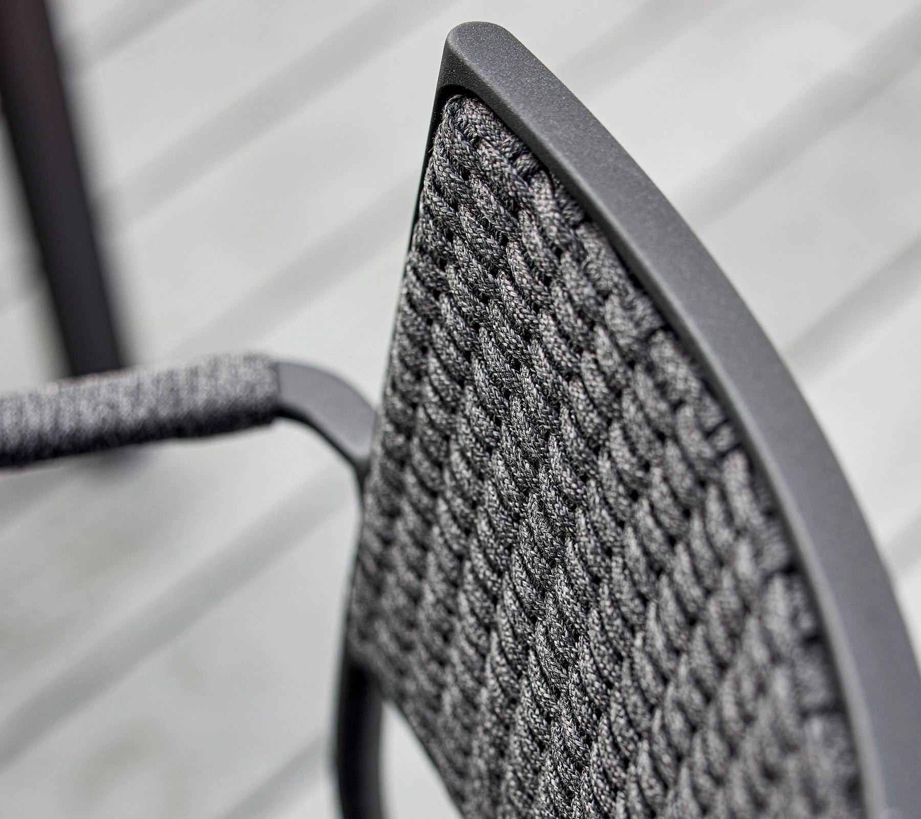 Cane-line Less Modern Stackable Aluminium Armchair with French Weave