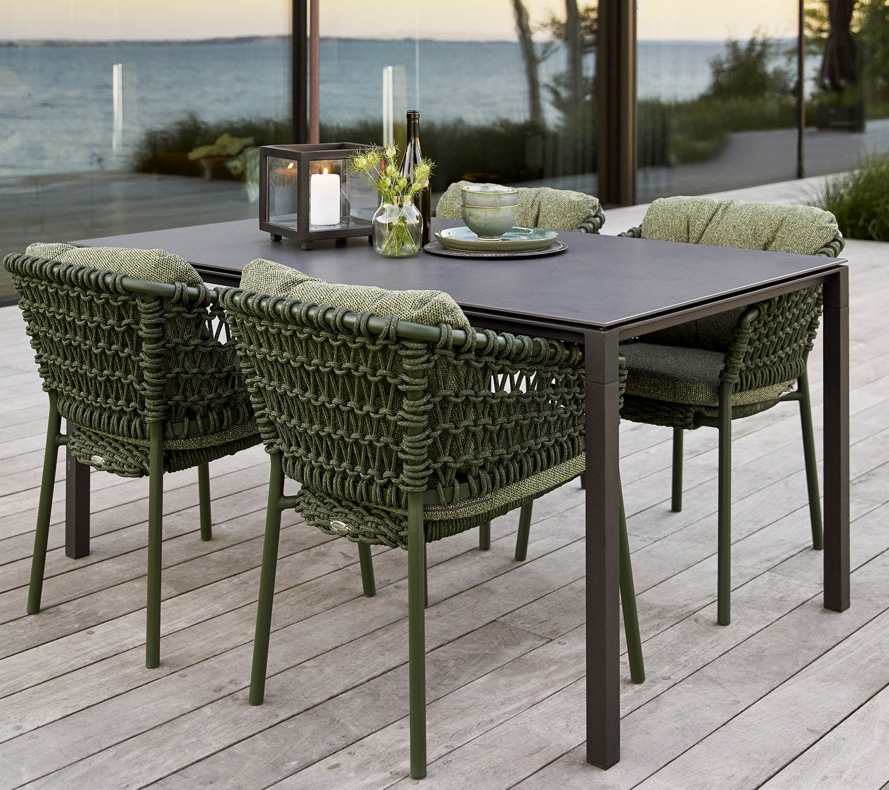 Cane-line 150x90cm Pure Outdoor Dining Table with Minimalist Design