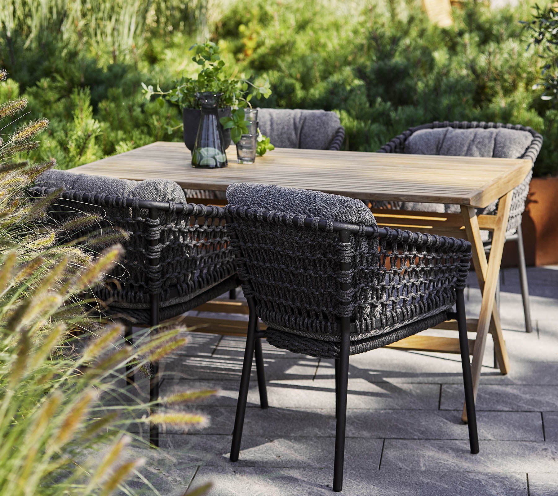 Cane-line Modern Ocean Outdoor Chair with Soft Cushions