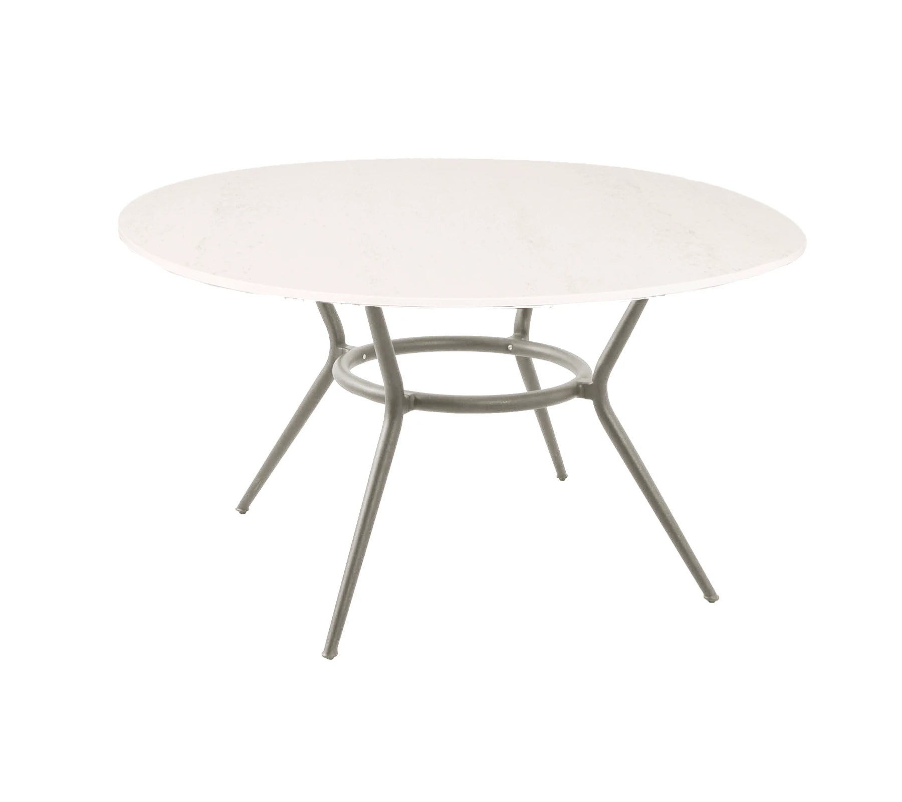 Cane-line Elegant Round Joy Dining Table with Aluminum Base