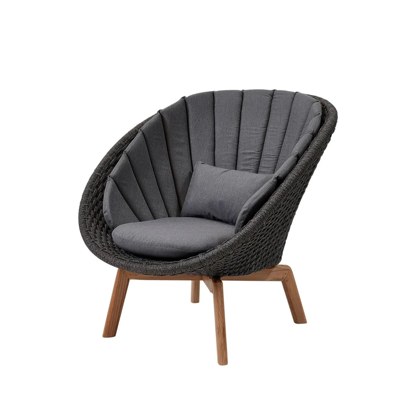 Cane-line Comfortable Peacock Lounge Chair Cushion Set with QuickDry