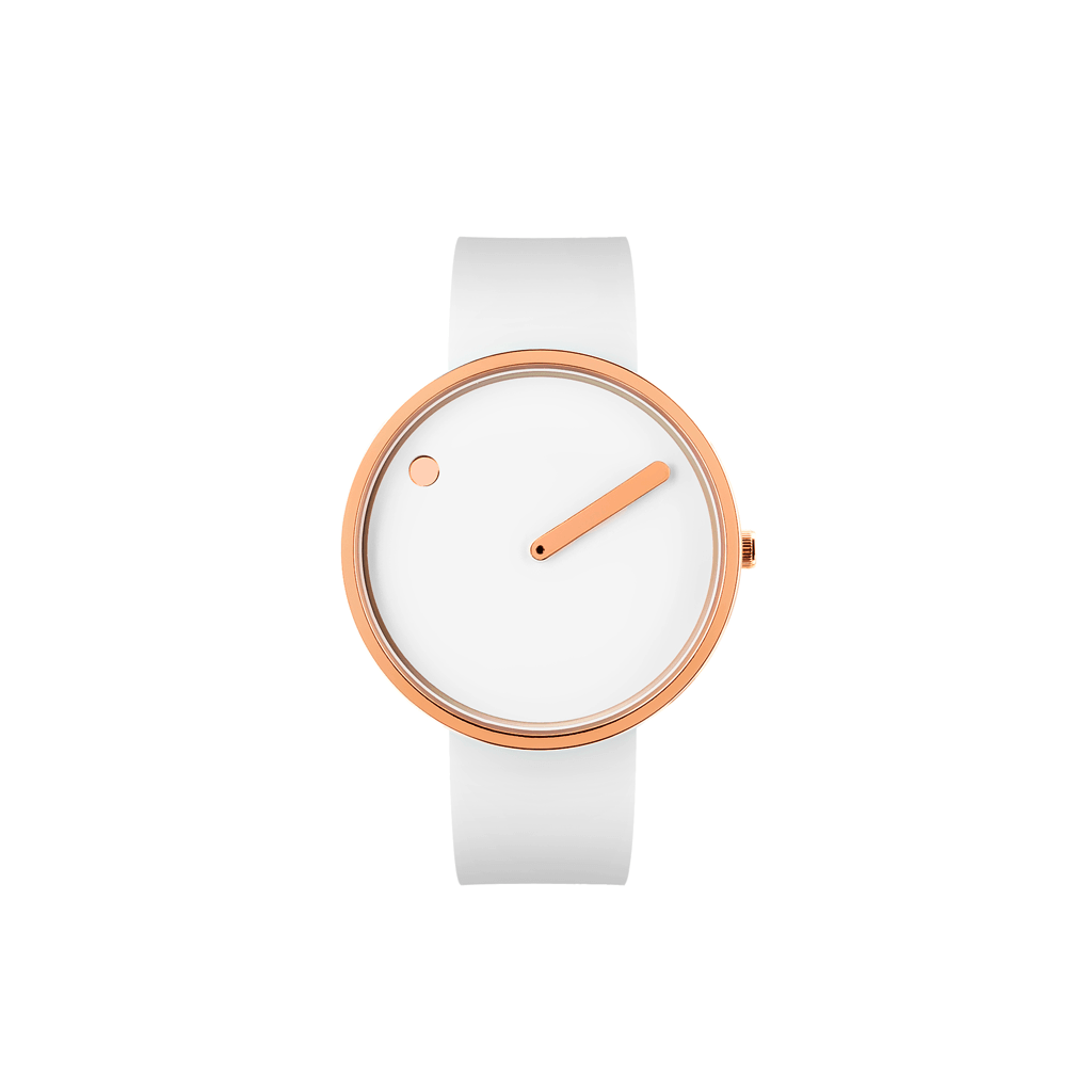 Picto White & Polished Rose Gold 40mm Watch