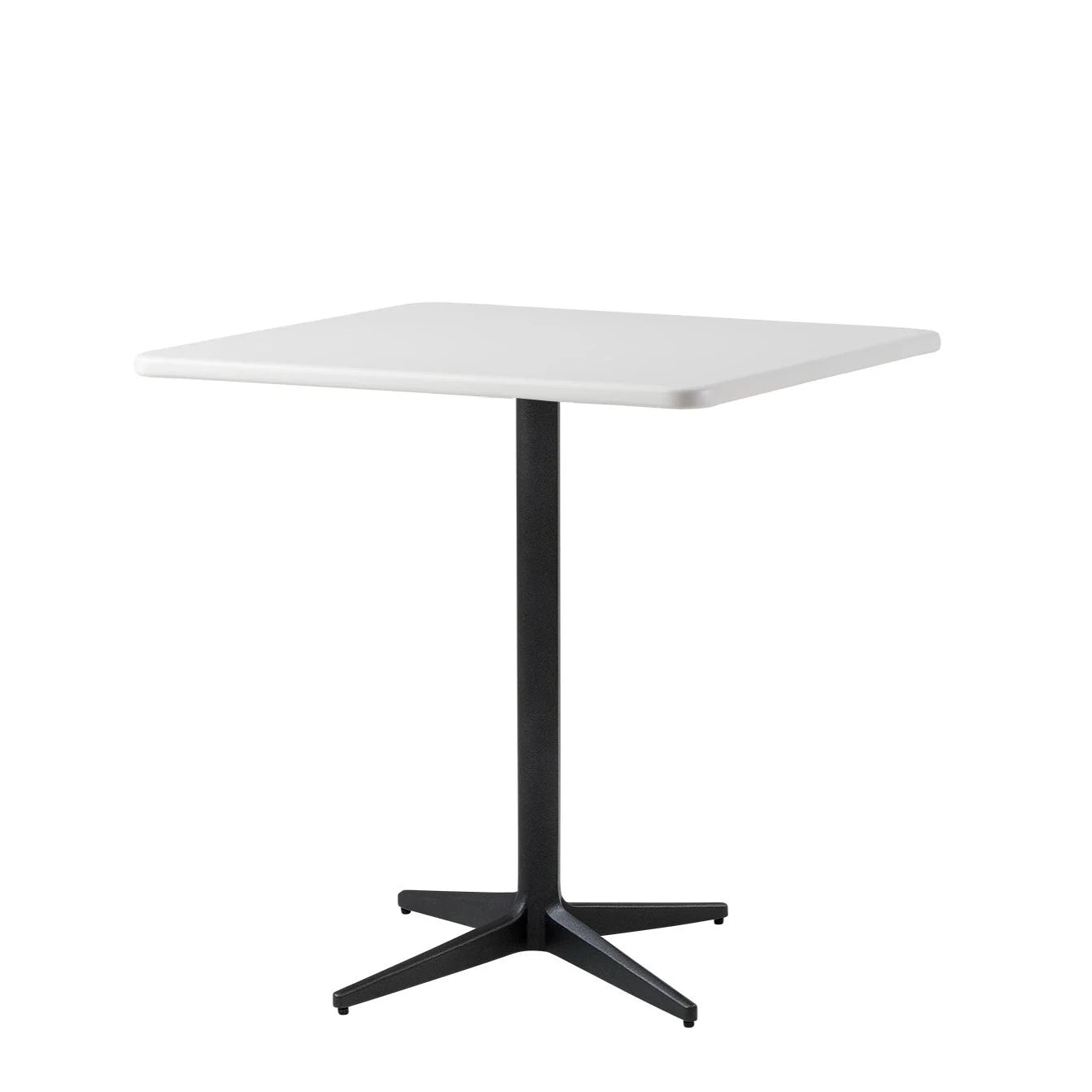 Square Outdoor Cane - line Drop Café Table for Modern Living