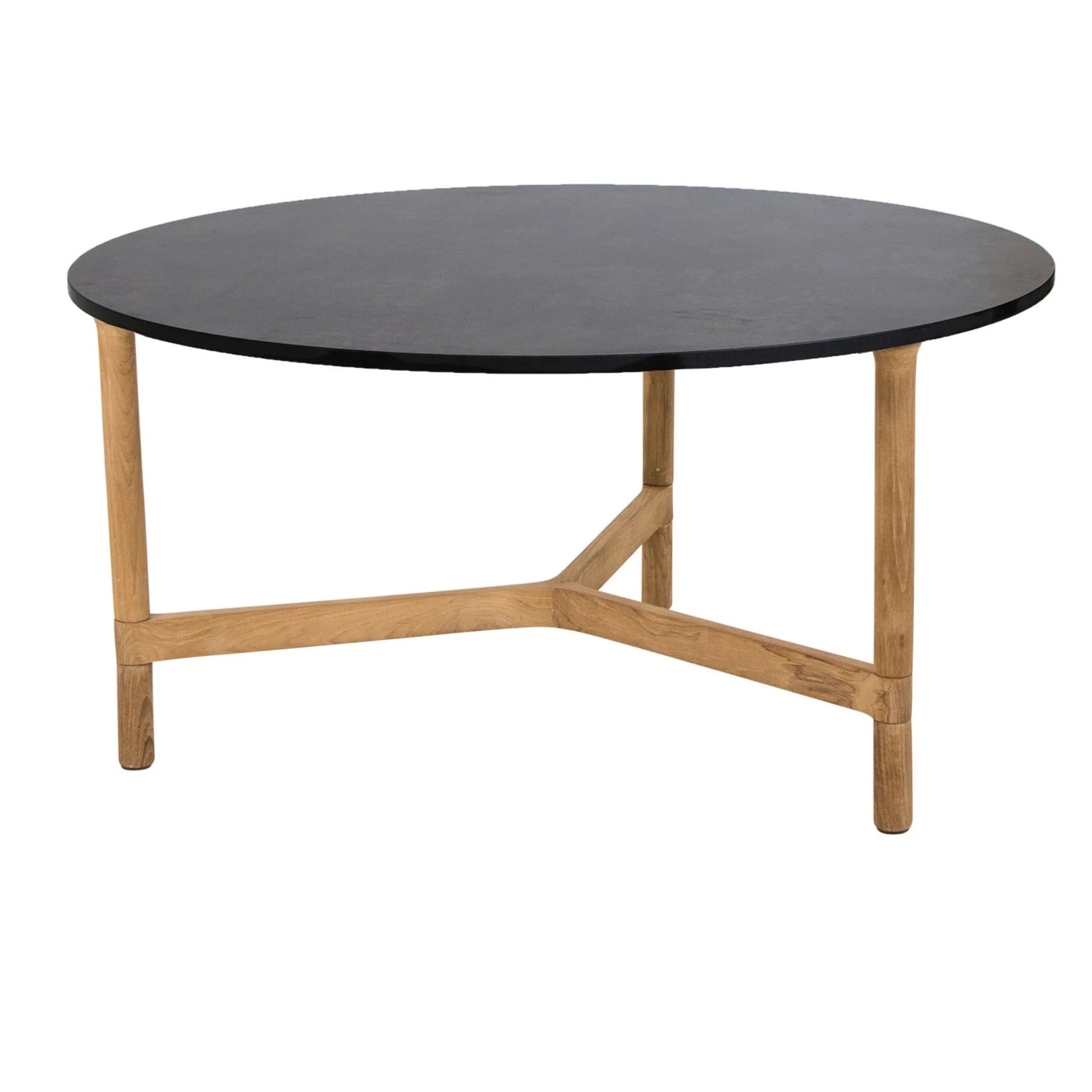 Large Teak Cane-line Twist Coffee Table for Indoor and Outdoor