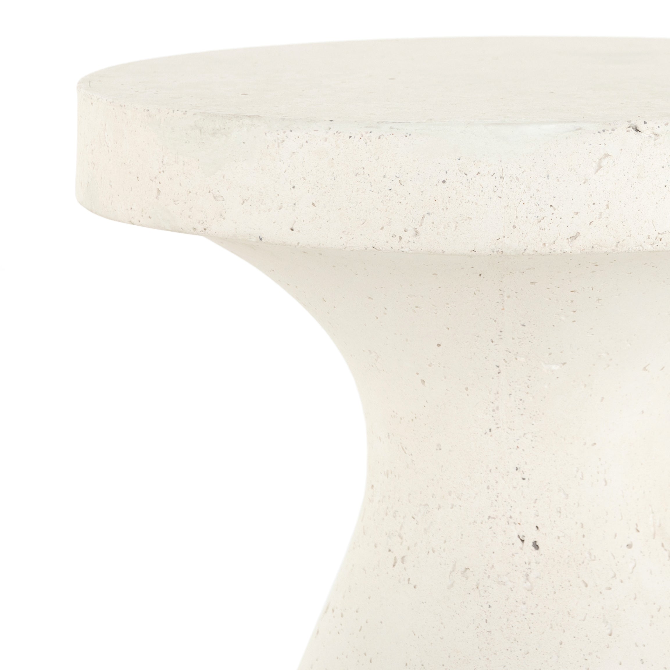Four Hands Koda High - Quality Outdoor Concrete End Table for Your Patio or Garden