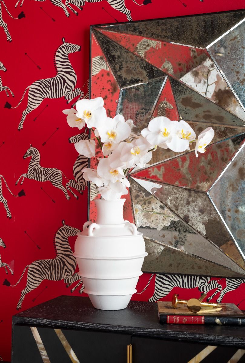 Villa & House Hand - crafted Greek - inspired Phaedra White Porcelain Vase for Decor